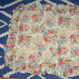 Vintage Ralph Lauren POLO Brittany Garden Floral Ruffle STANDARD Pillow Sham USA